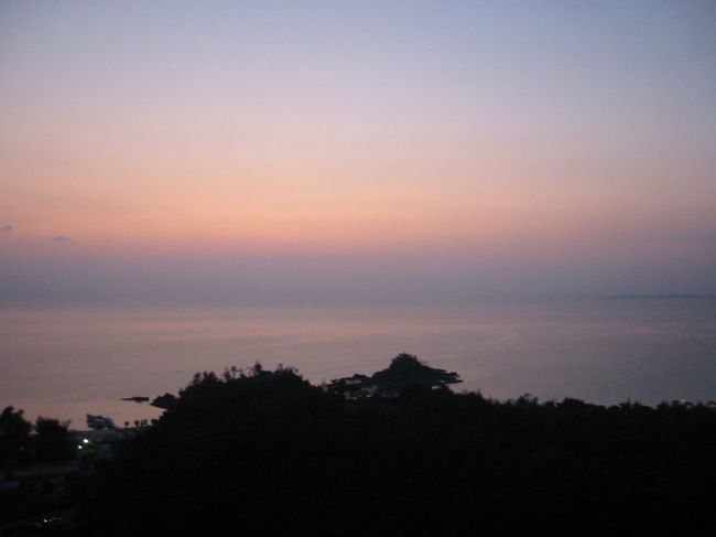 夕方の部屋からの夕日。とってもきれい。