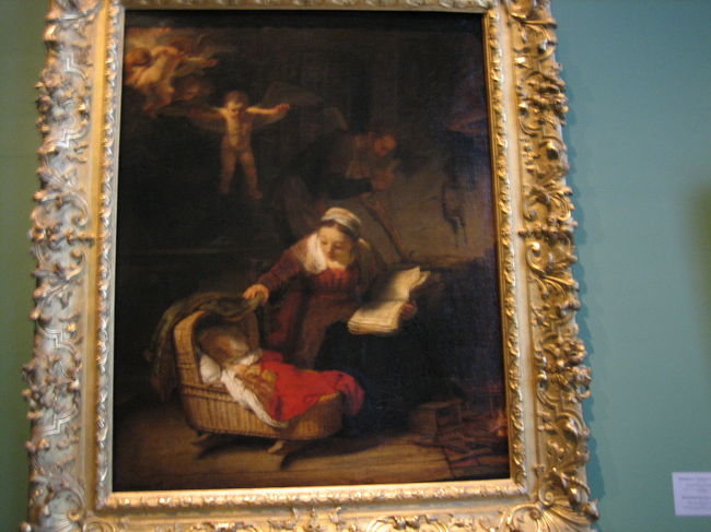 レンブラント：「天使達のいる聖家族」