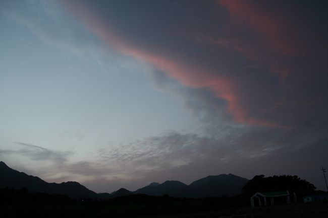 空の色がどんどん変わっていくので見ていて飽きません。