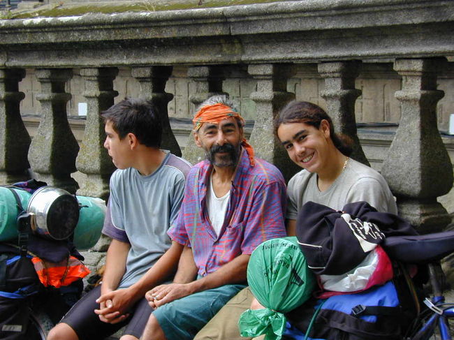 巡礼を終えた一家でしょうか？