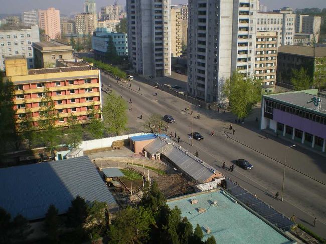 ○四日目<br />ホテルから見た光景