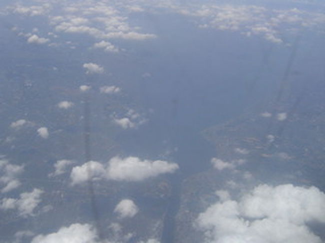 霞ヶ浦上空です。