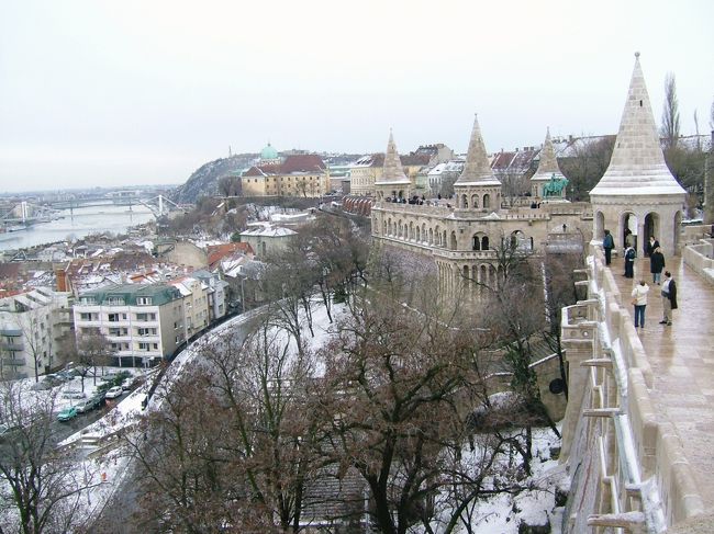 ドナウ川が目の前に。<br />