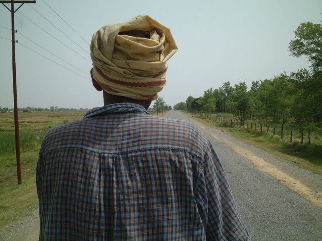 さすがに歩いて戻る気も暑さで体力もなく、サイクルリキシャーで戻りました。ここルンビニ公園内ではサイクルリクシャーが唯一の交通手段です。