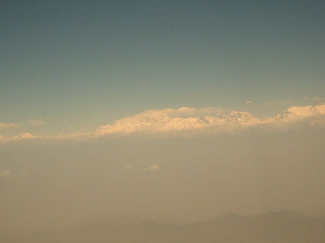 ヒマラヤの山々を見ることができました。