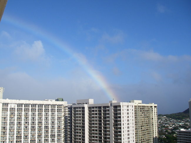 ハワイは虹で有名だけど、滞在中あまり見なかったなぁ。