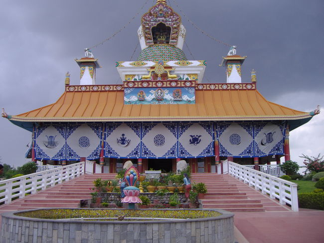ルンビニのGerman Temple。<br />ここには世界各国の仏教寺院が見られます。