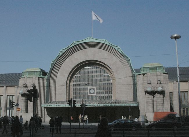 ヘルシンキ中央駅正面。
