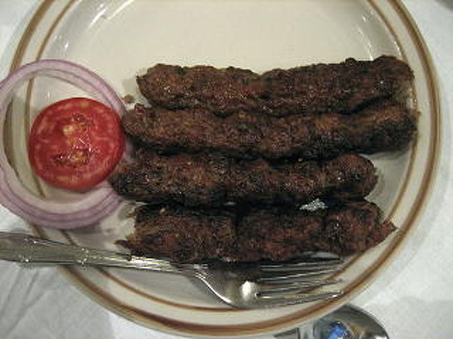 シシカバブは少ししょっぱかったけど美味しかったです。<br />ニュー・ボンベイ・レストランのシシカバブも少し塩っぱかったから、シシカバブとは塩っぱめに作るものなのでしょうか？<br /><br />スープ（4人前）とサラダ、ご飯、チャパティ、アフガン・ティッカ、ダール・カレーを4人でシェアして、チップ込みで一人210ルピー（420円）は安い！<br /><br />若い人ならもう一品あってもいいかも。