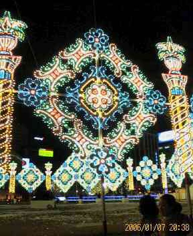 永登浦駅前のイルミネーション