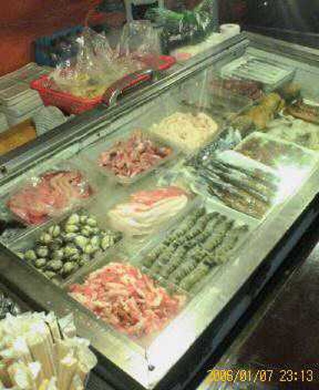 屋台のメニュー。