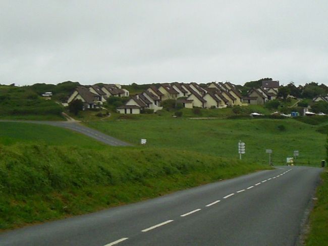 ノルマンディー海岸の岬で泊まったところからの景色。