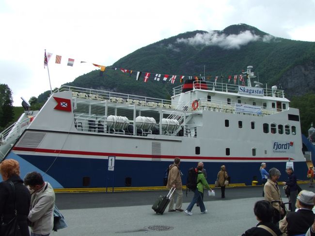 これから船に乗り、ソグネフィヨルド観光です！