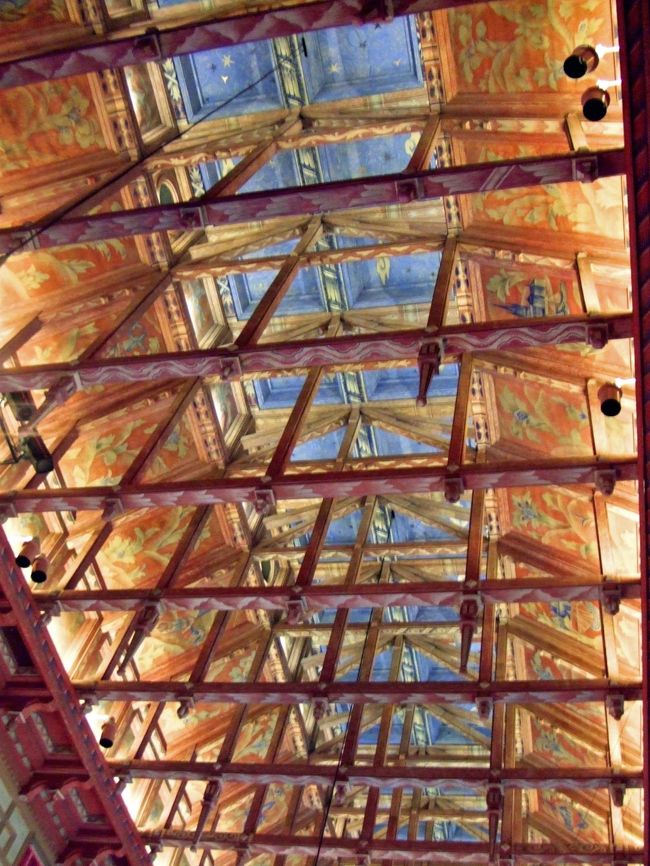 天井はヴァイキングルネッサンス様式だそうです！