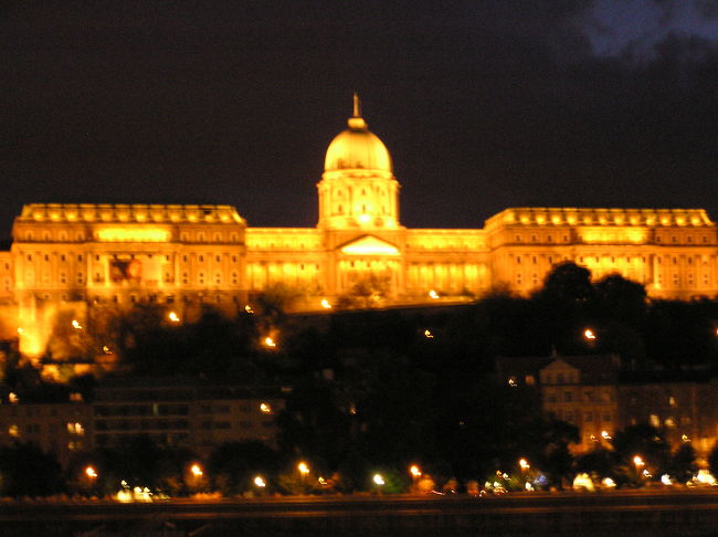 ライトアップされた王宮。<br />幻想的〜♪