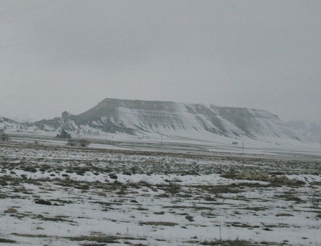 ウチヒサールへの車窓風景。<br />
