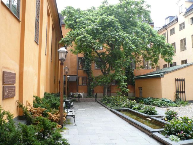 フィンランド教会の裏庭。 