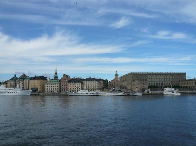 橋からのガムラ・スタン Gamla Stan。 とても綺麗な風景。 