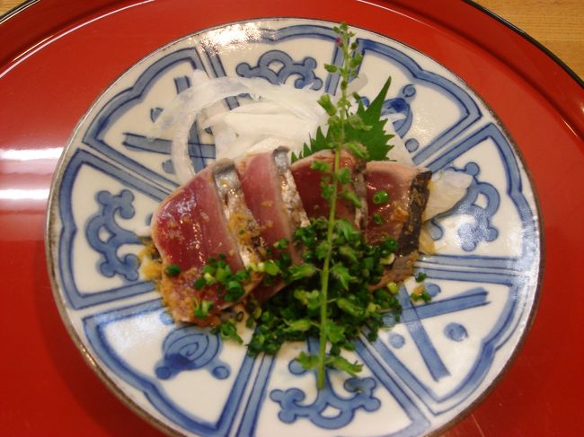 初がつおのたたき。<br />