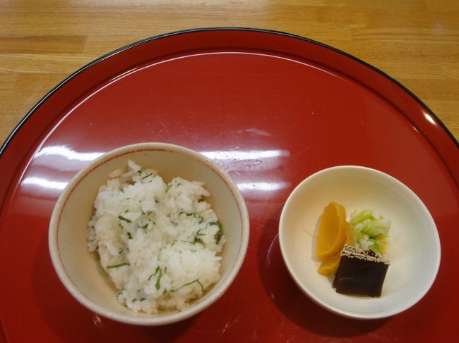 紫蘇ご飯とおしんこ