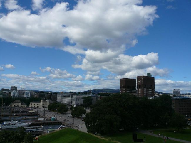 途中の城壁からの風景。 