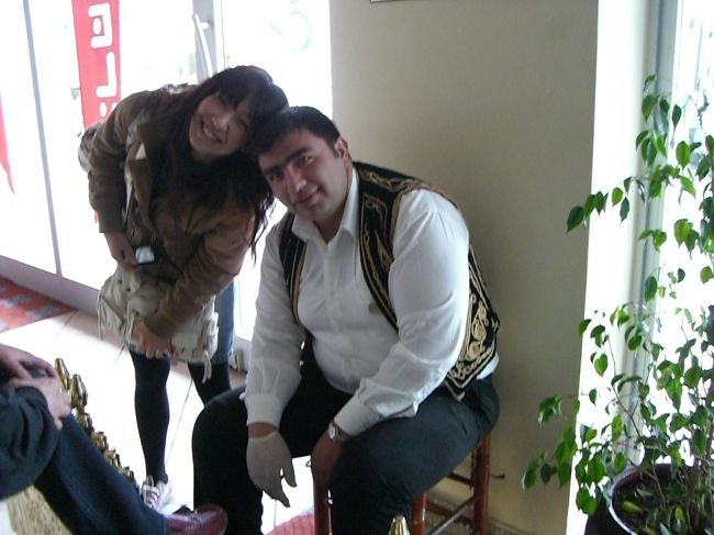 ホテルにいた、靴磨きのおじさんと☆