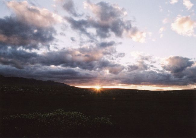 パタゴニアの夕陽。