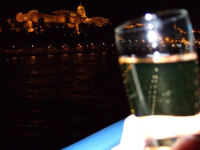 途中、飲み物のサービスがあり、シャンパンをもらったのですが、寒い。とにかく寒かった！<br /><br />こうしてブダペスト初日終了。