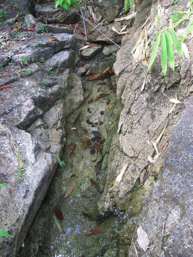 湧き水でリフレッシュ。