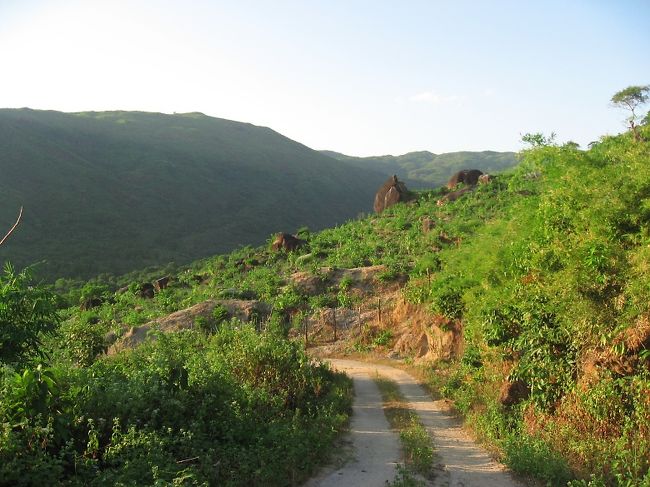 大岩が点在している。