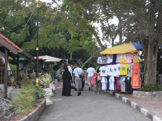 ケーブルカーの中でサウジアラビアからの観光客と話をしましたが、たくさんの観光客が来ているそうです。男性は普通の洋服を着ているのですが、女性はみなアバーヤという服装をまとっていました。またタルハというそうですが、頭からかぶっているスカーフにはいろいろなデザインが施されてきれいでした。