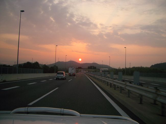 ■想い出さがし奈良１１５０ｋｍの旅<br /><br />●相生付近<br />　早朝５:30頃朝日が綺麗です。相生付近だと思います。