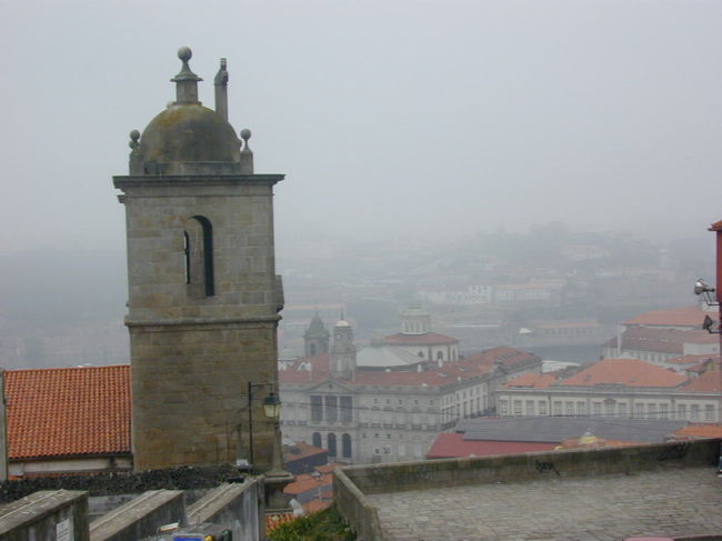ポルト大聖堂からポルト市街を眺めています。