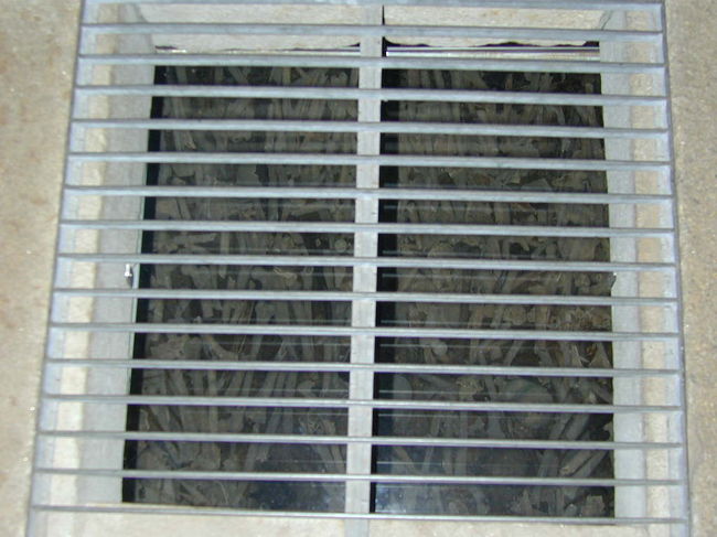 サン・フランチェスコ教会の地下の床下の人骨です。長骨は本物だそうです。