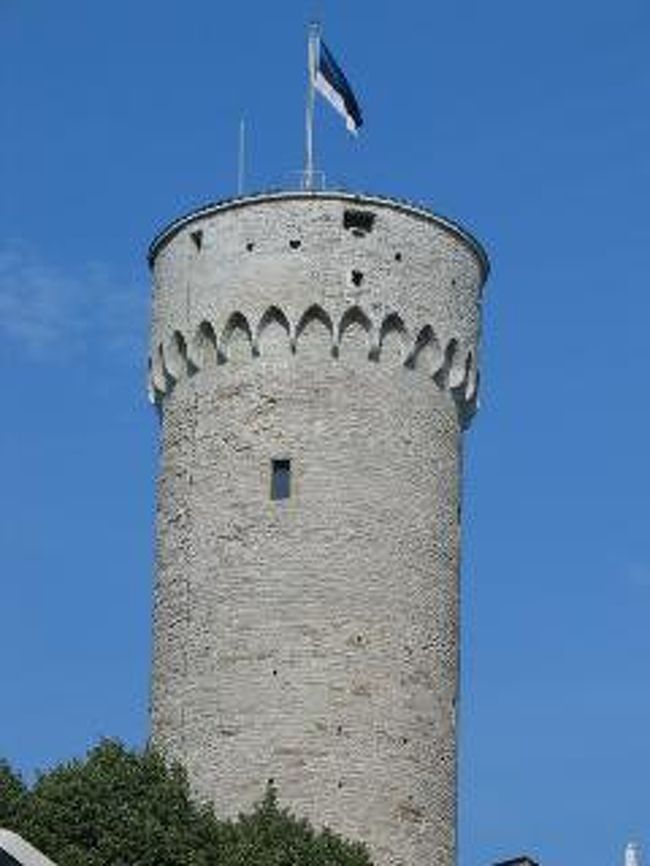 のっぽのヘルマン<br />現在は、エストニアの国旗を誇らしげに掲げています。<br /><br />かつては、１３世紀に建てられた騎士団の城（トームペア城）でした。