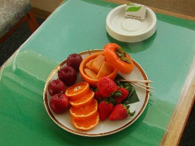 小豆島国際ホテルのウェルカムフルーツ