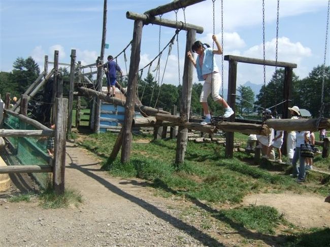 アスレチックもあります。