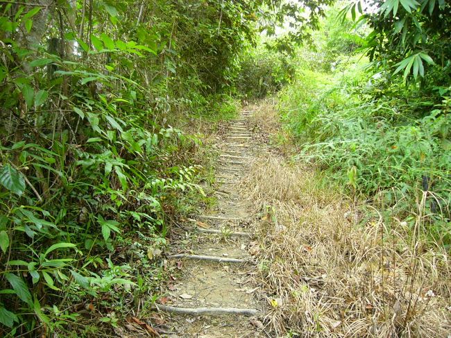 ラフレシアまでの道のりは遠い。ちょっとそこまでと思ったら全然！！10分くらい歩いたかな？果樹園などを通りました。