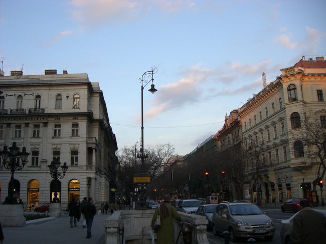 夕暮れのブダペスト。