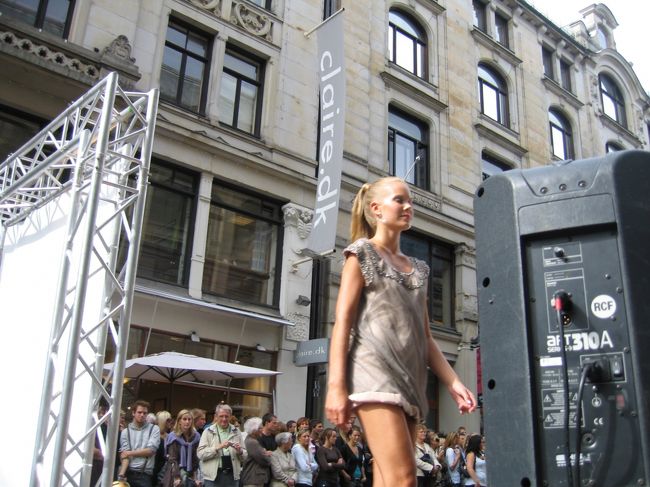 オスロ市街でやっていたファッションショー。パシャパシャ写真を撮っていると、妻に叱られました。<br />国立美術館でムンクの叫びを見たり(写真禁止)して、17:50発の飛行機でデンマークコペンハーゲンに向いました。これまたノルウェジアン･エアーシャトル航空を利用。