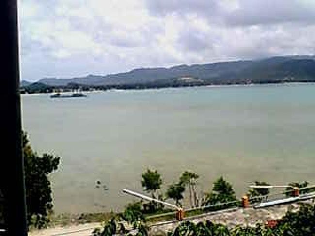 仏像がある高台から見渡した海。