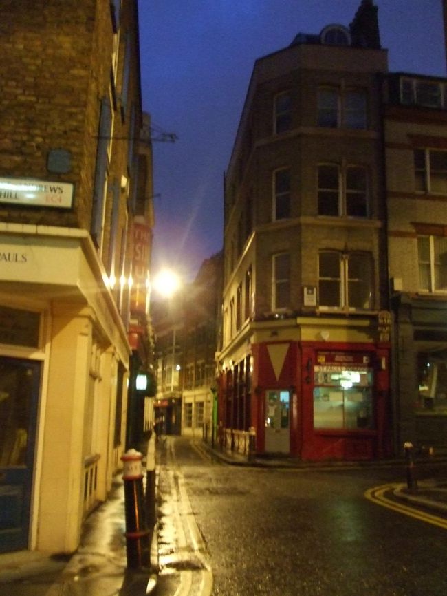 10時過ぎくらい。街頭も明るいし、あんまり怖くない。<br /><br />宿は「YHA London St. Pauls」、2泊で1万円くらいだった。それで女子5人部屋ってんだからロンドン高すぎ。<br /><br />宿泊客は意外と年配者が多く、老夫婦もいたりして。ロッカーに南京錠が必要で、フロントで買うと３£（750円！）もして、「こんなの100円ショップで買えるよ〜」とすごく腹がたったけど、結局その後たびたび役に立ったのでよし。<br />アクセスがすごく良いし、設備もちゃんとしてるし、早朝出発の時は朝食をボックスにしてくれたり、タクシーを頼もうとしたらナイトバスがないか調べてくれたりして、トータルではその後泊まったRoyal Nationalより良かった☆　