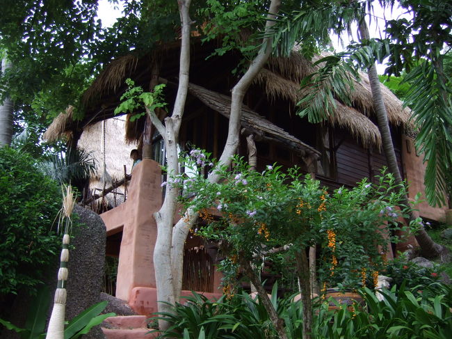 今回の滞在先☆<br />アジア風のコテージにしました。