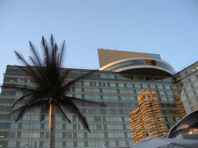 未来館が楽しすぎて、ついつい長居。<br />ホテルにチェックインして、一息ついて、<br />今回のメインイベントのプールにたどりついたのは<br />もう夕方になってから。<br />でも、プールに入ったり、プールサイドで<br />昼寝（夕寝？）をしているうちに<br />日が暮れて、ライトアップされたプールにも<br />入れたからよかったかも。<br />今度はもっと早くつくようにして、<br />本とかも持ってきて、ゆっくりしたいなー。