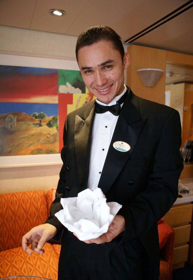 「one more、one more」と素敵な笑顔で作ってくれたお花。お家でもこうやって奥さんを楽しませているんでしょうか？<br />楽しいひと時でした。