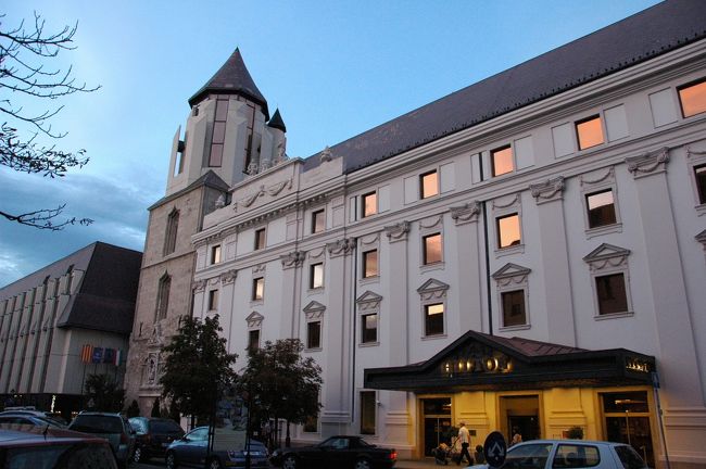 泊まった、ヒルトンの正面