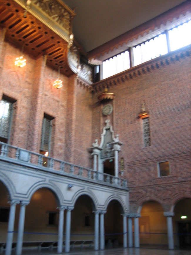 １階の大広間はノーベル賞受賞祝賀晩餐会場<br /><br />