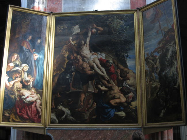 ルーベンスの祭壇画（３部作）：「キリスト昇架」