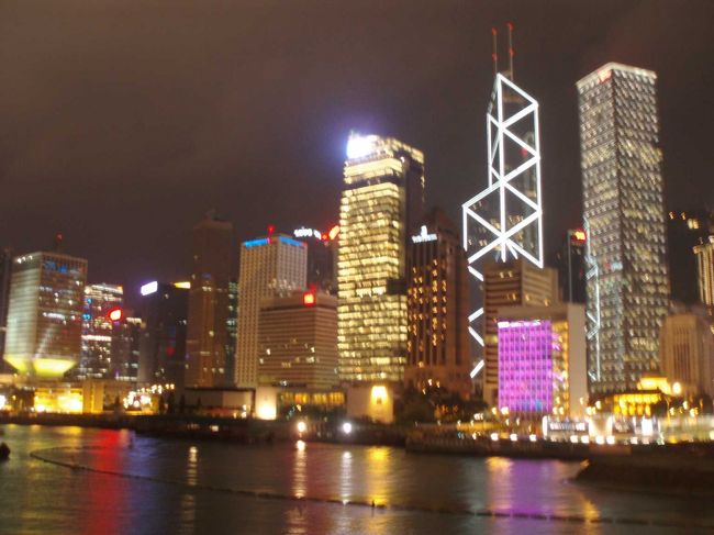 スターフェリーに乗って、九龍に戻る前に振り返って１枚