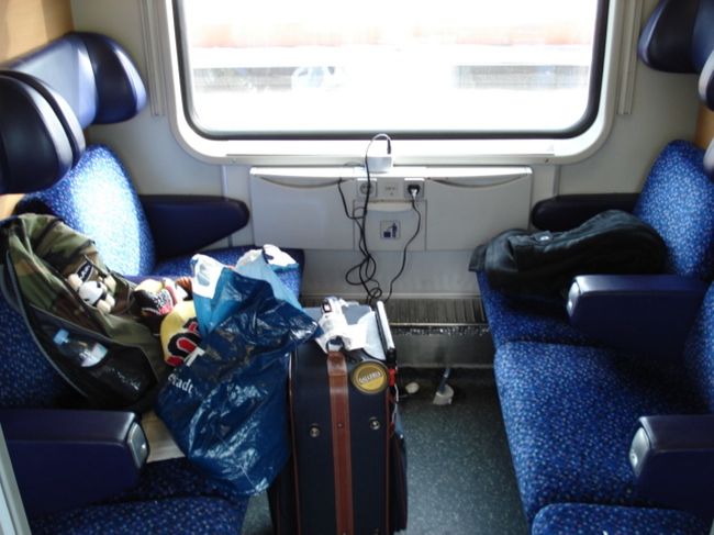 6人がけのコンパートメントを占拠して、ブダペストへ！